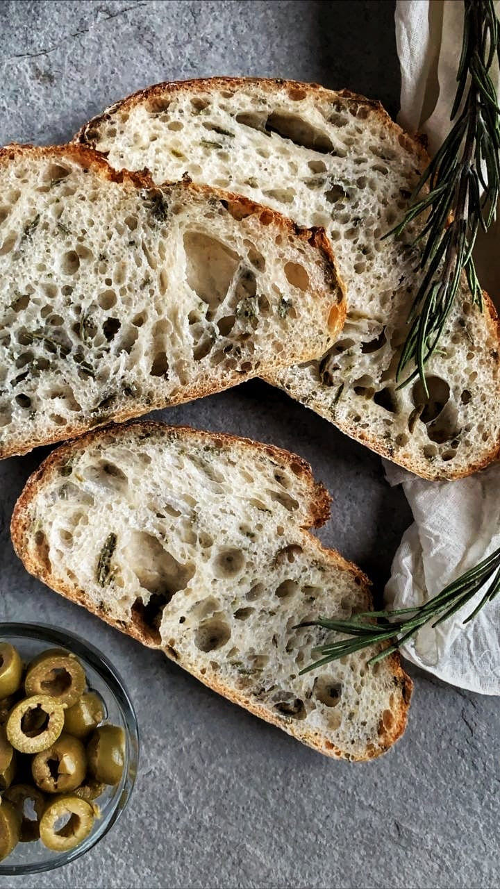 Olive & Rosemary Sourdough Loaf